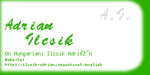 adrian ilcsik business card